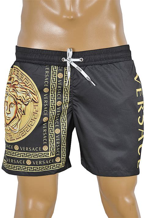 versace satin shorts|Versace men's shorts set.